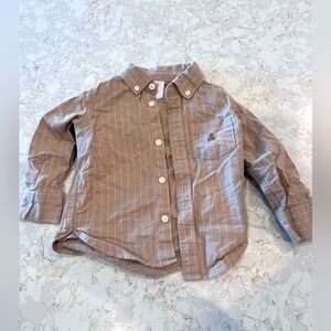 Gap, 2T Brown Striped Kids Shirt